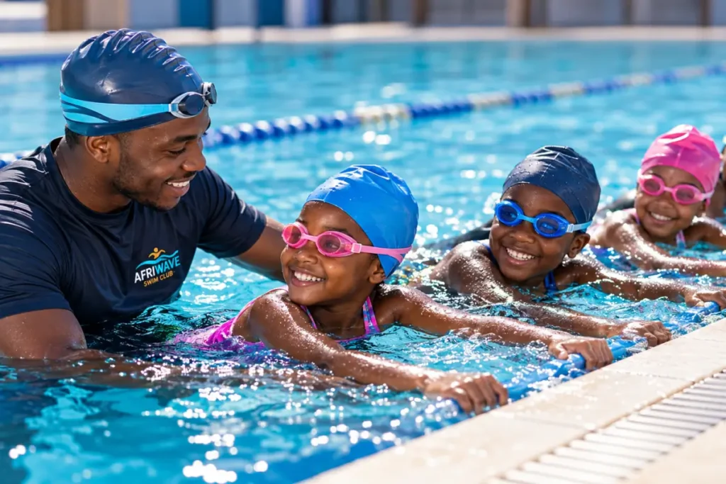At Afriwave we take Each Learner as an Individual Joyful Swim Class at the Pool