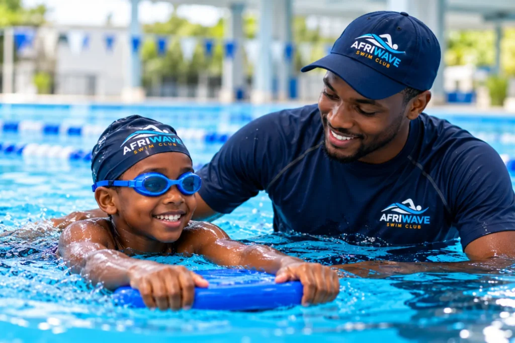 Joyful Swim Lesson with Afriwave Coaches Train with Us